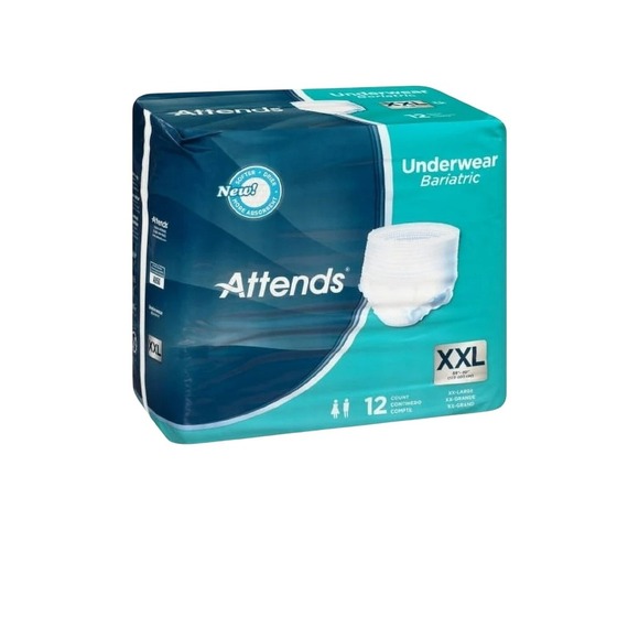 Attends Bariatric Underwear XXL Absorbent Incontinence Protection 12 Count - Picture 3 of 4